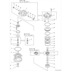 Buy cheap Excavator Slewing Motor Pc40 Pc60-7 Swing Motor Assy 708-7T-00470 Second Hand from wholesalers