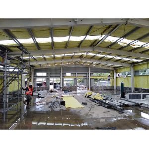Buy cheap Customized Steel Warehouse Buildings With Galvanized C/Z Purlin Connection from wholesalers
