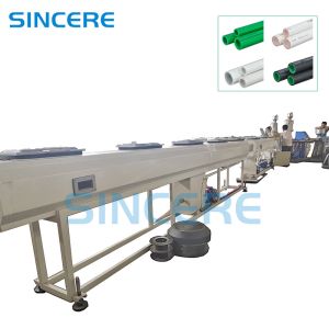 Buy cheap Custom Plastic Pipe Extrusion Line Machinery With SIEMENS Motor from wholesalers