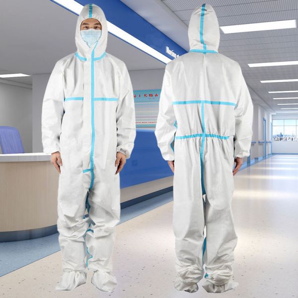 Splash Repellent Disposable Medical Protective Clothing , Non Woven Isolation