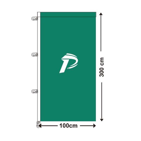 Quality 100x300cm 110g Printed Custom Advertising Flags for sale