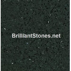 Buy cheap Artificial Quartz Stone Crystal Black Model 305, Stain Resistance, High Hardness from wholesalers