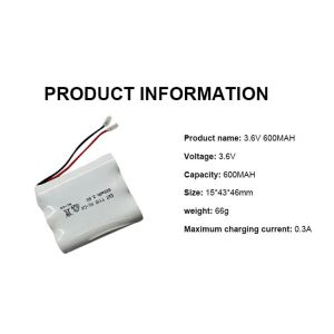 Buy cheap Rechargeable Nickel Cadmium Battery 800mAh 3.6v 600mah Nicd Battery from wholesalers