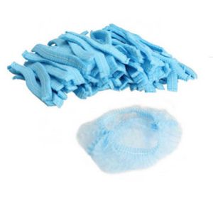 Buy cheap Blue Disposable Head Covers Non Sterilized Double Elastic For Protection from wholesalers