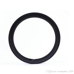 Buy cheap Carbon Clincher Compatible Tubuless Rims 700C 60MM 25mm Wide Road Bicycle Ruedas product