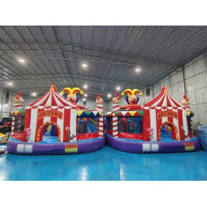 Inflatable Castle Inflatable Bounce House With Slides Clown Circus Inflatable