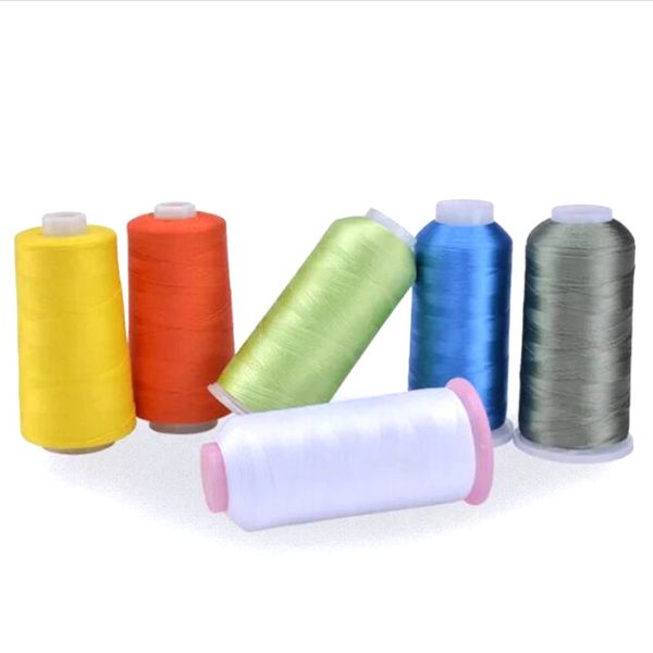 Buy cheap Dyed Polyester Embroidery Thread 5000m 75D 108D 120D 150D 300D from wholesalers