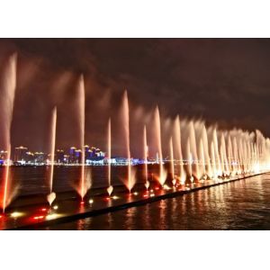 Visual Effects Rotating Fountain Nozzle , 3 Jet Outdoor Water Fountain Nozzles