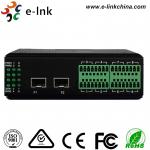 Buy cheap Industrial 2Ch Double ring Fiber Media Converter with 2 SFP port , RS232 / RS22 / RS85 from wholesalers
