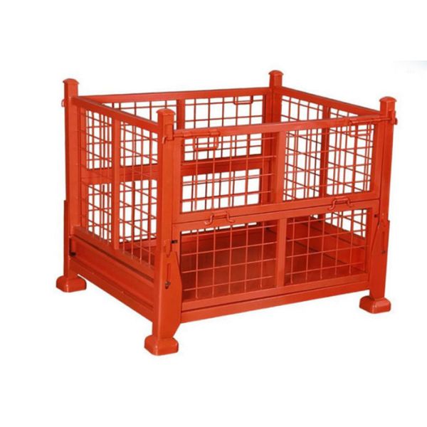 Quality Collapsed Stillage Pallet Warehouse Racking Cages Stackable Assembled for sale
