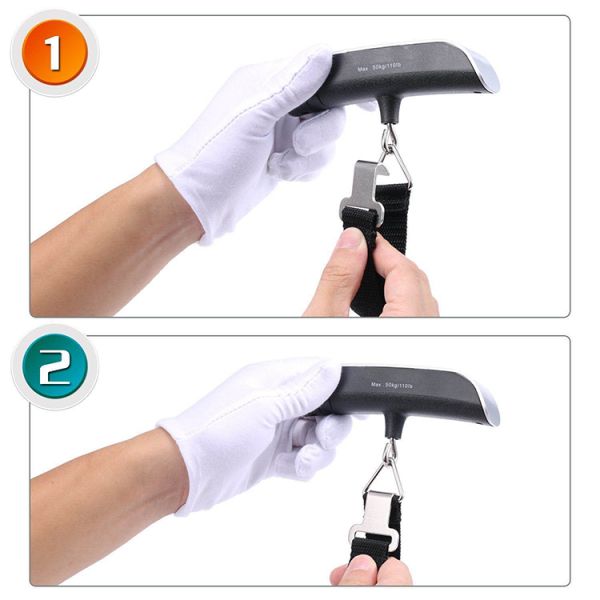 Hot Sales 50KG/110LB Portable Digital Luggage Scale Electronic Travel Hanging Scale with Battery Power for Weight Measuring