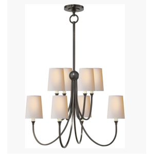 TOB 5010 Reed Large Chandelier 37.5" O/A Height With 8 - E12 Candelabra Socket