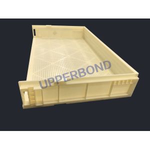Cigarette Making Machinery Plastic Tray Filter Rod Trays Holder Beige Color