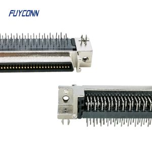 Buy cheap 50 pin SCSI Connector 90 degree PCB Type Zinc Alloy Nickel Plated from wholesalers