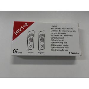 Buy cheap One Step Self Diagnostic Hiv 1 And 2 Test Kit Convenient Whole Blood Quick Detection from wholesalers
