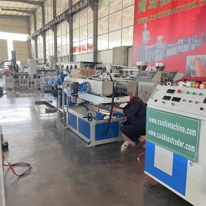 China Smooth Single Wall Corrugated Pipe Machine with Omron Instrument Control and 100-150m/min Pipe Speed on sale