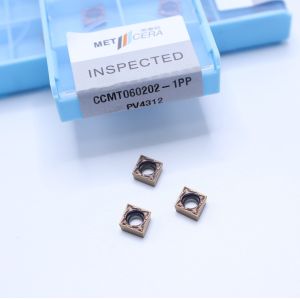 Buy cheap Internal Turning Carbide Cutting Tool CCMT060202-1PP with Fracture Resistance PV4312 Grade from wholesalers