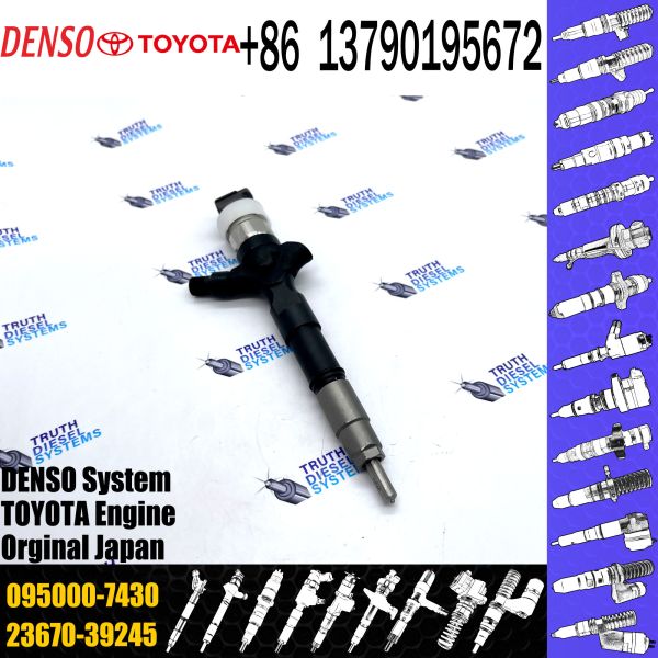 23670-39245 095000-7430 With Injector Nozzles Diesel Injectors And Diesel Common Rail Fuel Injector