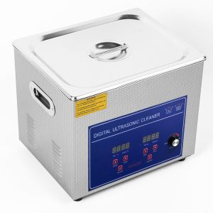10 Liter Ultrasonic Cleaner with 20~80℃ Adjustable Temperature and 0-240W Power