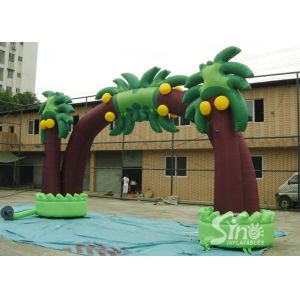 Buy cheap New tropical coconut tree advertising inflatable arch for sale from wholesalers