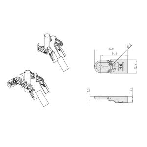 H-6 Chrome Plating Lean Pipe Connector Joint