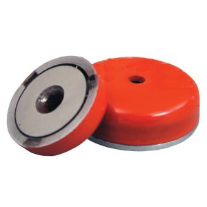 Buy cheap Rubber coated permanent Magnet, Red Plastic covered magent from wholesalers