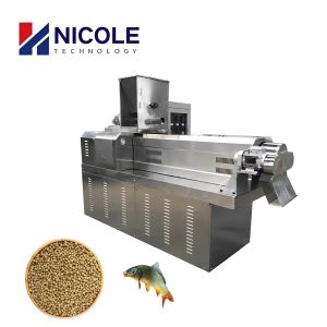 Twin Screw Extruder 250kg/H Fish Meal Production Line / Machine Diesel Energy