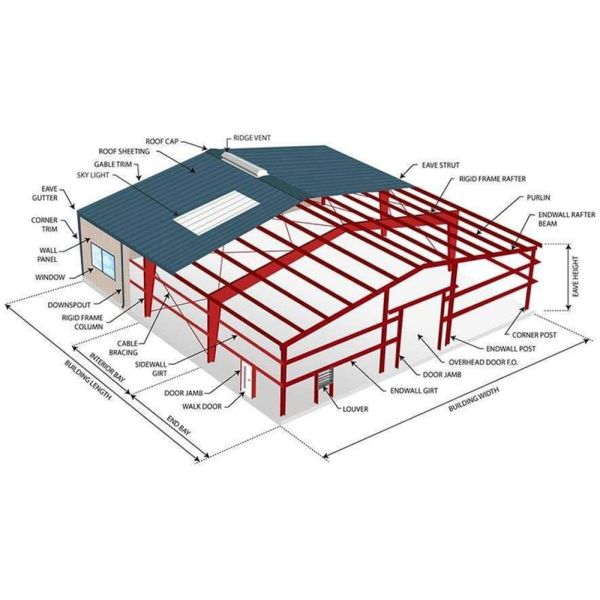 Modern Design Low Cost Quick Build Steel Structure Storage Warehouse Building