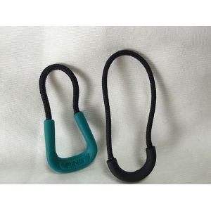 Unique U Shape Zip Fastener Puller , Promotional Zipper Pulls With String