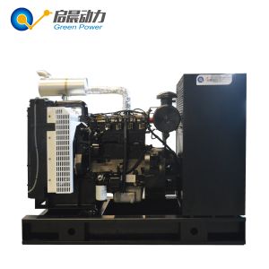 Small gas power generator set with silent canopy