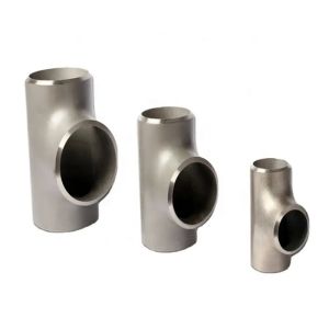 China Stainless Steel Pipe Fittings 3inch DN80 SCH10S 304 / 304L Equal Tee on sale