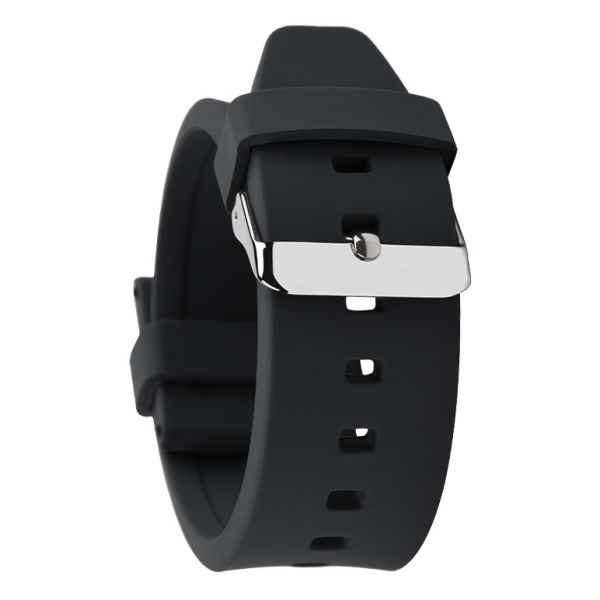 Buy cheap Flat 24mm Mens Rubber Watch Bands With Square Holes from wholesalers