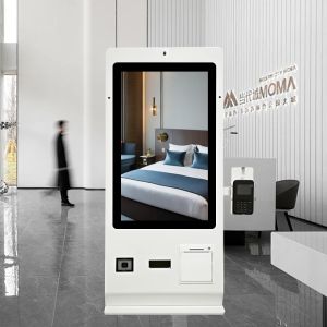 24 Inch Card Dispenser Machine NFC Card Dispenser Hotel Self Check in Kiosk with