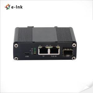 Industrial Ethernet PD Switch Mini Gigabit with Type-C Output DIN-Rail and Wall