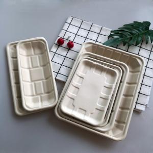 Buy cheap Fruit Sugarcane Bagasse Pulp Weddings Vegetable Disposable Meat Microwave Safe Tray product