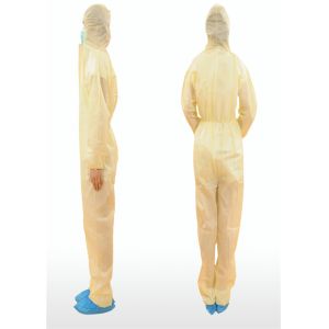 Buy cheap Latex Free Disposable Coverall Suit , Disposable Jumpsuits With Hood from wholesalers