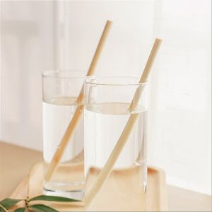 Buy cheap Biodegradable Minor Caliber Disposable Bamboo Straws 20cm Custom from wholesalers