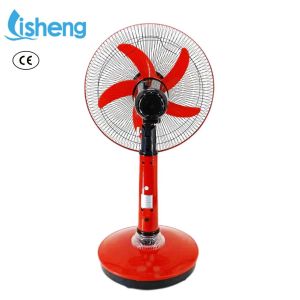 Table Solar Rechargeable Solar Fan With Lithium Battery 18V 15W 12V 16 Inch