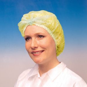 PP Nonwoven Disposable Bouffant Caps With Elastic Band