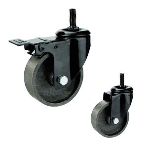 Buy cheap 75x32mm Heavy Duty Cast Iron Threaded Stem Swivel Locking Casters from wholesalers
