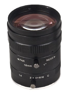 Buy cheap 1" 16mm C mount 5 Megapixel Manul Iris Lens from wholesalers