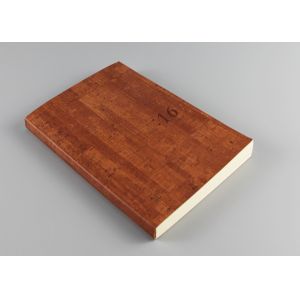 Debossed Finishing Custom Hardcover Notebook , Brown Hardcover Lined Notebook