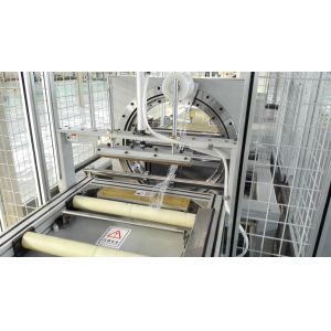 Buy cheap Automatic Busbar Trunking Systems packing machine,Compact bus bar packing machine, bus way wrapping machine from wholesalers