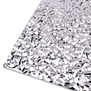 Buy cheap 201 304 Water Ripple Stainless Steel Sheet Decorative 3mm Silver For Ceiling product