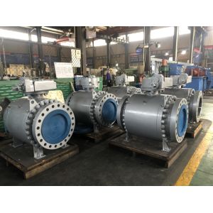 Buy cheap 150LB Pneumatic DBB Metal Seated Ball Valve Anti Static from wholesalers