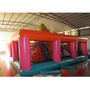 Buy cheap Colourful Iceberg Floating Climbing Wall , Commercial Inflatable Rock Climbing product