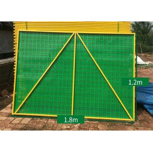 Buy cheap Yellow Frame Fireproof Construction Safety Screens 1mX2m For Protection product