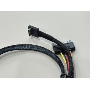 Buy cheap SFF-8654 8i to SFF-8654 8i High-Speed Mini SAS HD Connector Cable, 1.0 m 32AWG 85 Ω Braided Assembly from wholesalers