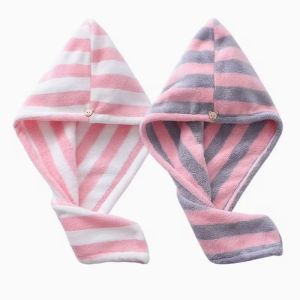 Buy cheap Customizable Size Coral Fleece Microfiber Hair Towel with Dual-Pack Design for Quick-Dry and Frizz Control from wholesalers