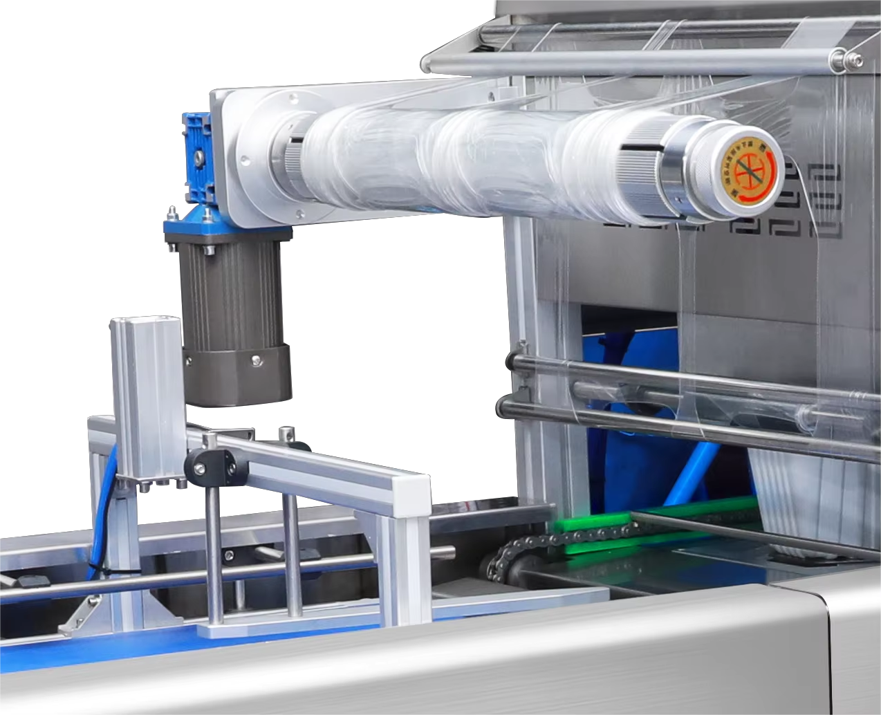 Automatic Continuous Vacuum Skin Displacement Chain Plastic Tray Sealer DQ630AT